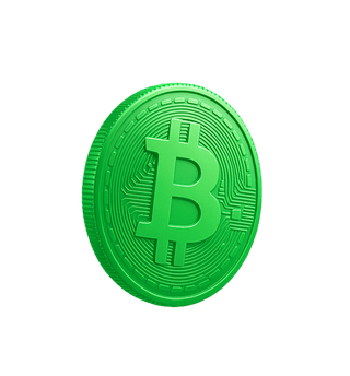 Floating data card displaying crypto market analytics
