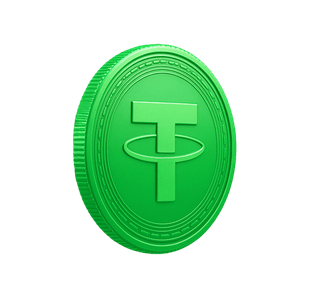 Decorative widget displaying cryptocurrency price analytics